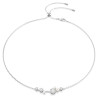 COLLANA CONSTELLA, CRYSTAL PEARL, BIANCO, PLACCATA RODIO 5705626