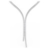 MATRIX Y NECKLACE, WHITE, RHODIUM PLATED 5707988