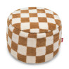 POINT TEDDY CHESS POUF, ALMOND + CREME