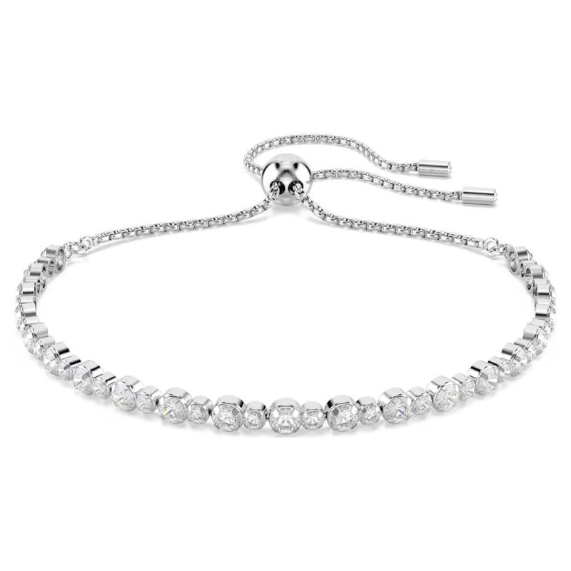 MATRIX TENNIS BRACELET, WHITE, RHODIUM PLATED 5677813