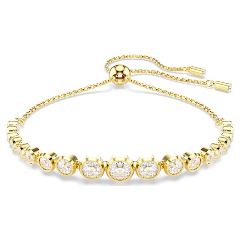 IMBER TENNIS BRACELET, MIXED ROUND CUTS