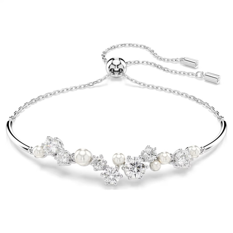 BRACCIALE CONSTELLA, CRYSTAL PEARL, BIANCO, PLACCATO RODIO 5705618