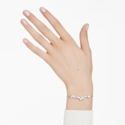 CONSTELLA BRACELET, CRYSTAL PEARL, WHITE, RHODIUM PLATED 5705618