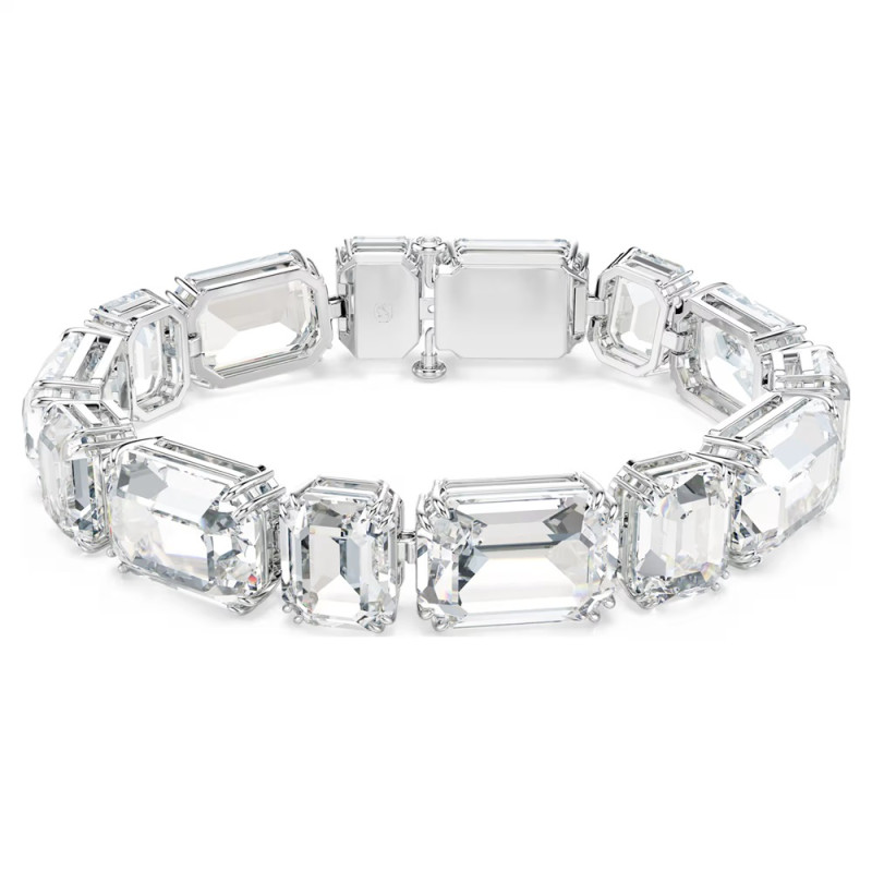 BRACCIALE MILLENIA, TAGLIO OTTAGONALE, BIANCO, PLACCATO RODIO 5705770