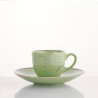 TAZZA CAFFE CON PIATTO COTTAGE GREEN 720566