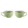 SET OF 2 BREAKFAST CUPS COTTAGE GREEN 724142