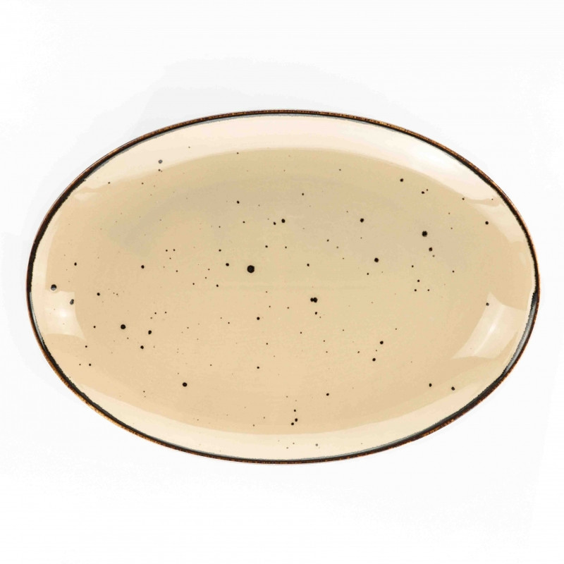 OVAL TRAY 38 CM COTTAGE TAUPE 720791