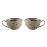 SET OF 2 BREAKFAST CUPS COTTAGE TAUPE 724102