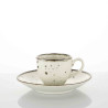 TAZZA CAFFE CON PIATTO COTTAGE IVORY 721191