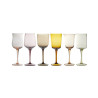 SET OF 6 GLASSES NUANCES AMBER / PINK