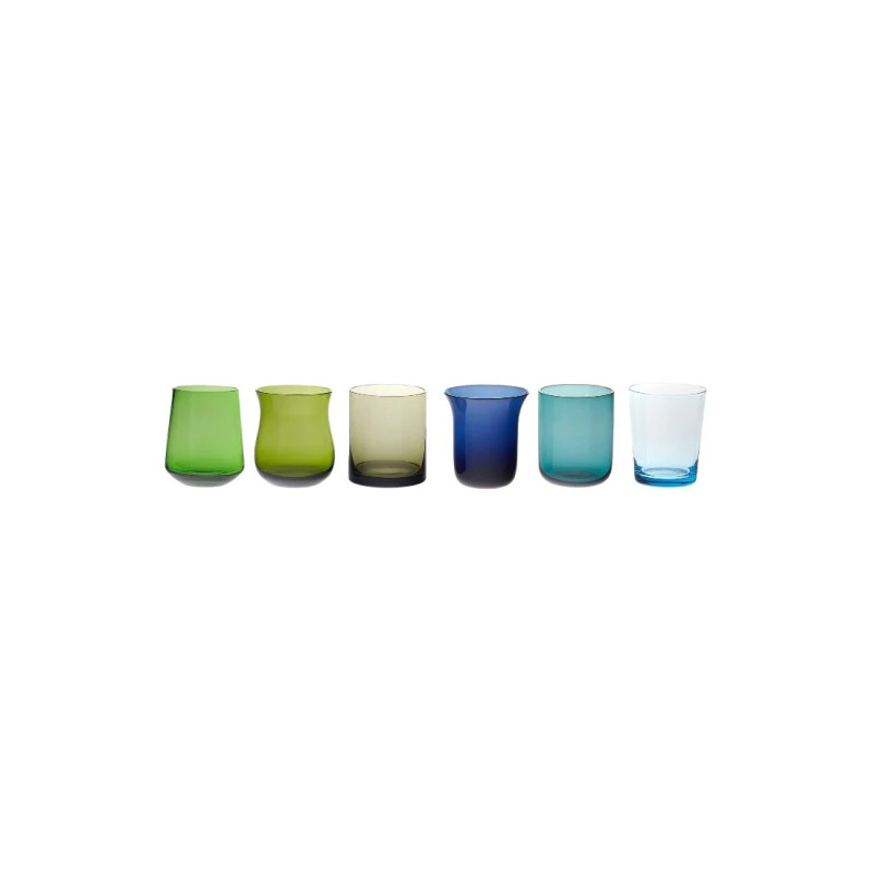 SET 6 LIQUORINI NUANCES BLU / VERDE - MCV1251