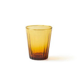 SET OF 6 DRINK GLASSES AMBER - BHV5102