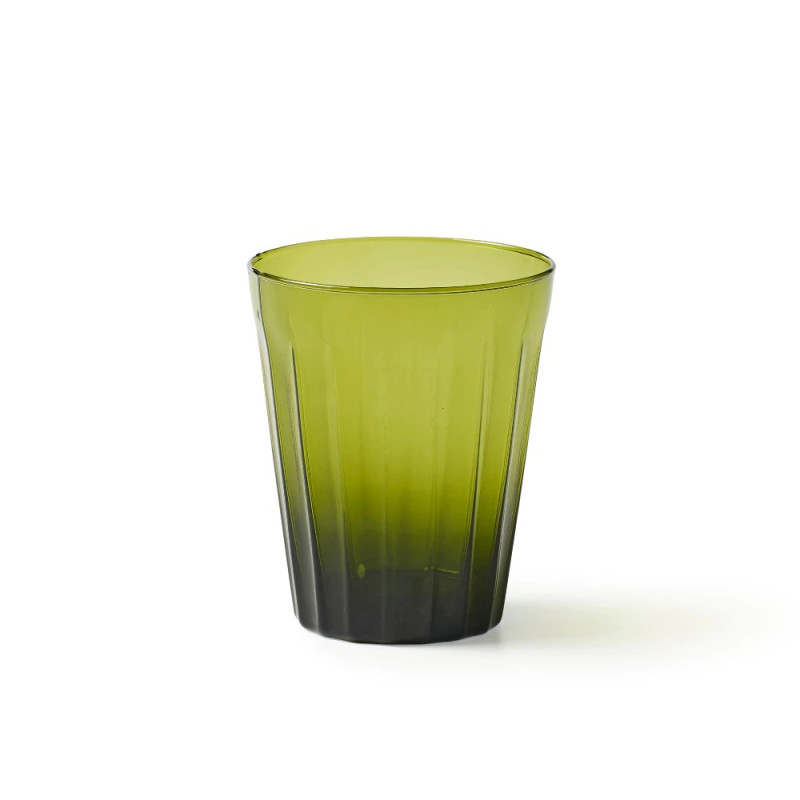 SET OF 6 DRINK GLASSES GREEN - BHV5105